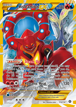 Volcanion EX - Carta 115/114 (Asedio de Vapor) - CartaDex Pokémon -  Pokéxperto