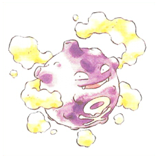 Artwork Koffing Ken Sugimori