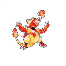 Artwork Magmar Ken Sugimori