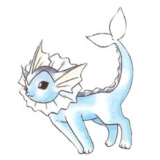 Artwork Vaporeon Ken Sugimori