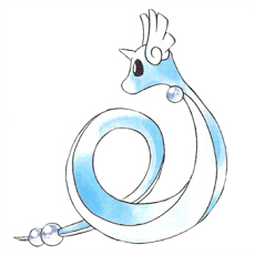 Artwork Dragonair Ken Sugimori