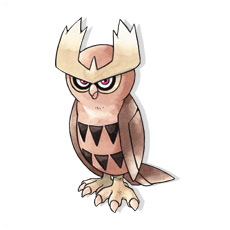 Artwork Noctowl Ken Sugimori