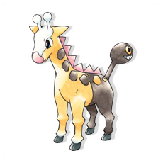 Artwork Girafarig Ken Sugimori