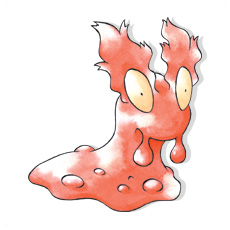 Artwork Slugma Ken Sugimori