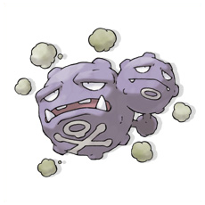 Artwork Weezing Ken Sugimori