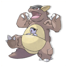 Artwork Kangaskhan Ken Sugimori