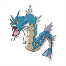 Artwork Gyarados Ken Sugimori