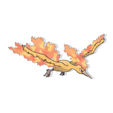 Artwork Moltres Ken Sugimori