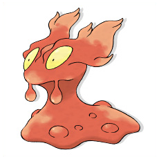 Artwork Slugma Ken Sugimori