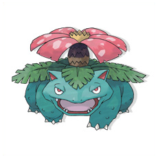 Artwork Venusaur Ken Sugimori