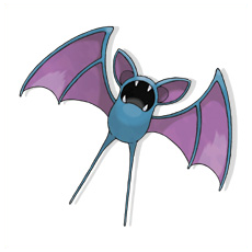 Artwork Zubat Ken Sugimori