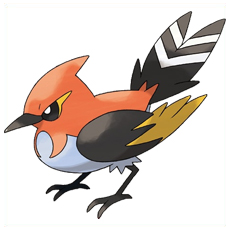 Artwork Fletchinder Ken Sugimori