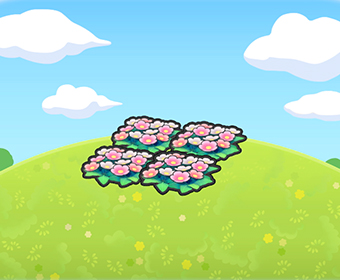 Lecho de flores hermoso