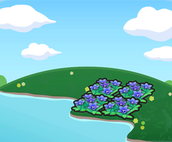 Lecho de flores majestuoso ribere�o