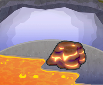 Zona de lava candente