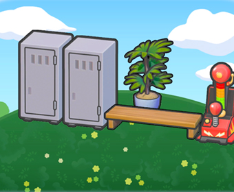 Zona de descanso con taquillas