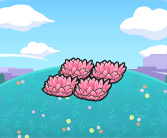 Herbazal rosa elevado