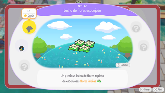 Lecho de flores esponjoso