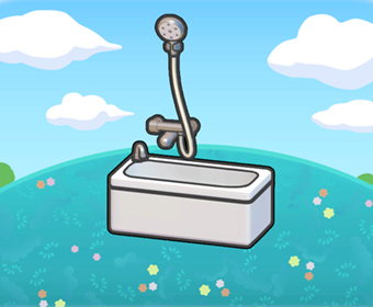 Cuarto de ba�o sencillo