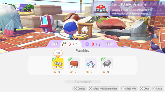 Reconstruir el Centro Pokémon